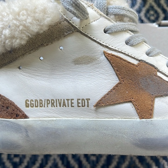 EUC Golden Goose Limited Edition (58 / 300) Mid-Star Leather & Shearling Sz 38 - Picture 5 of 16